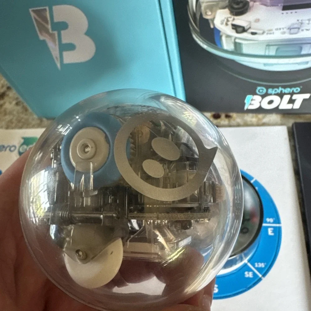 Sphero BOLT K002 Coding & AI Learning Robot Ball App Enabled Robot w/Charger Box